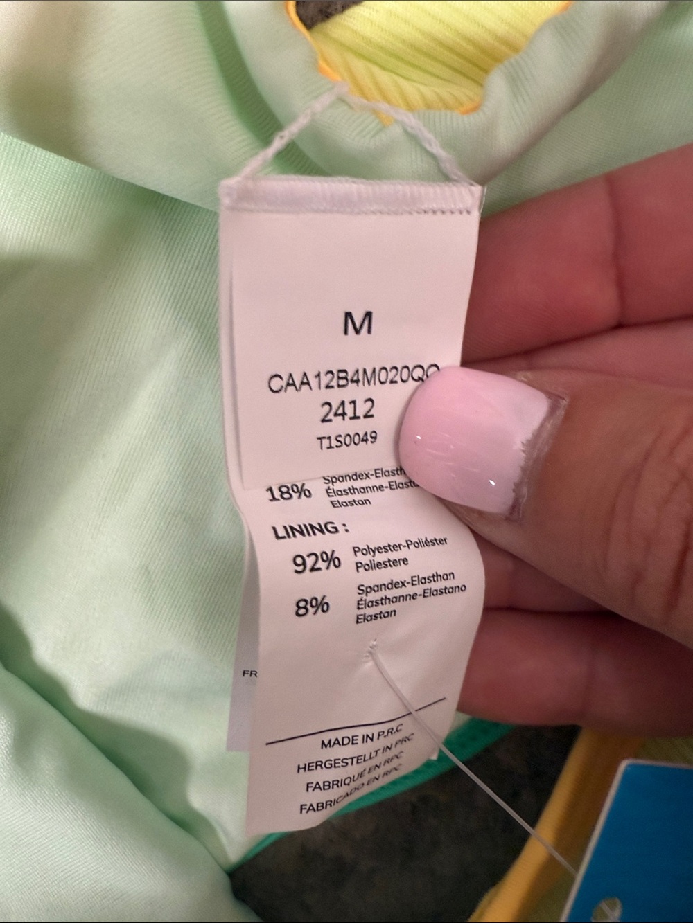 NWT Neon Colorblock Triangle Bikini Set - Picture 11 of 11